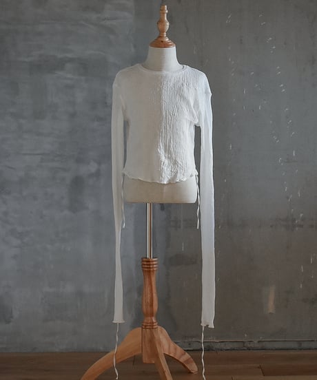 Méduse Tops (rib knit ver) / Kids 120size / White