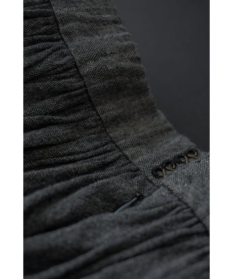 Tablier skirt /Adult / black×gray