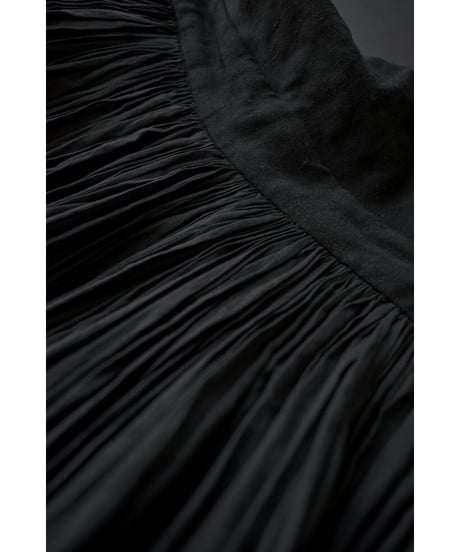 Tablier skirt /Adult / black×gray