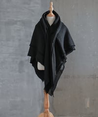 Layer shawl / Kids 120size / Black