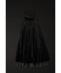 Tablier skirt /Adult / black×gray