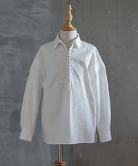 Grandfather shirt (sample products) / Kids 120size / White