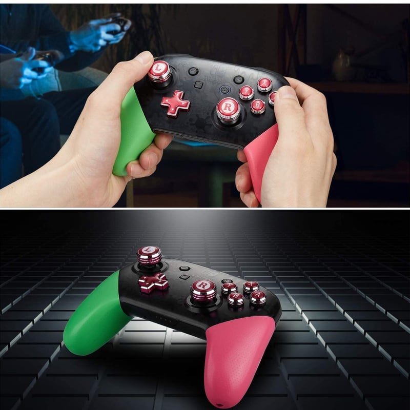 プロコン専用アシストキャップ Cap-Con C2 レッド7個セット FPS AIM
