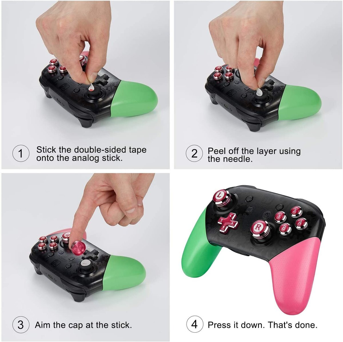 Switchプロコントローラー用アシストキャップ n5ksbvb アクラス｜ゲーム｜Switchプロコントローラー用 アシスト