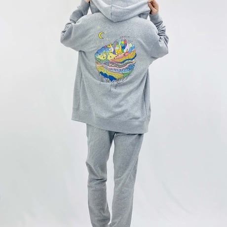 CANDY PLANET Hoodie mixgray