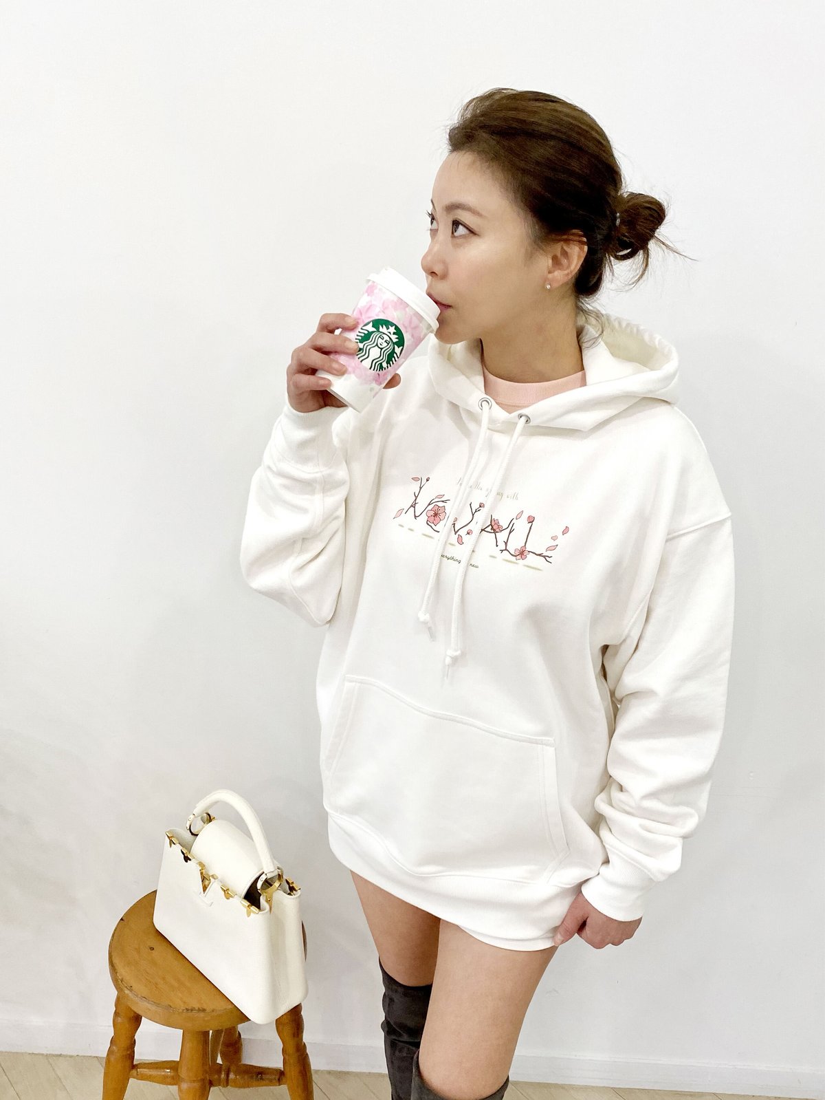 SAKURA Hoodie off-white SAKURA Hoodie off-white