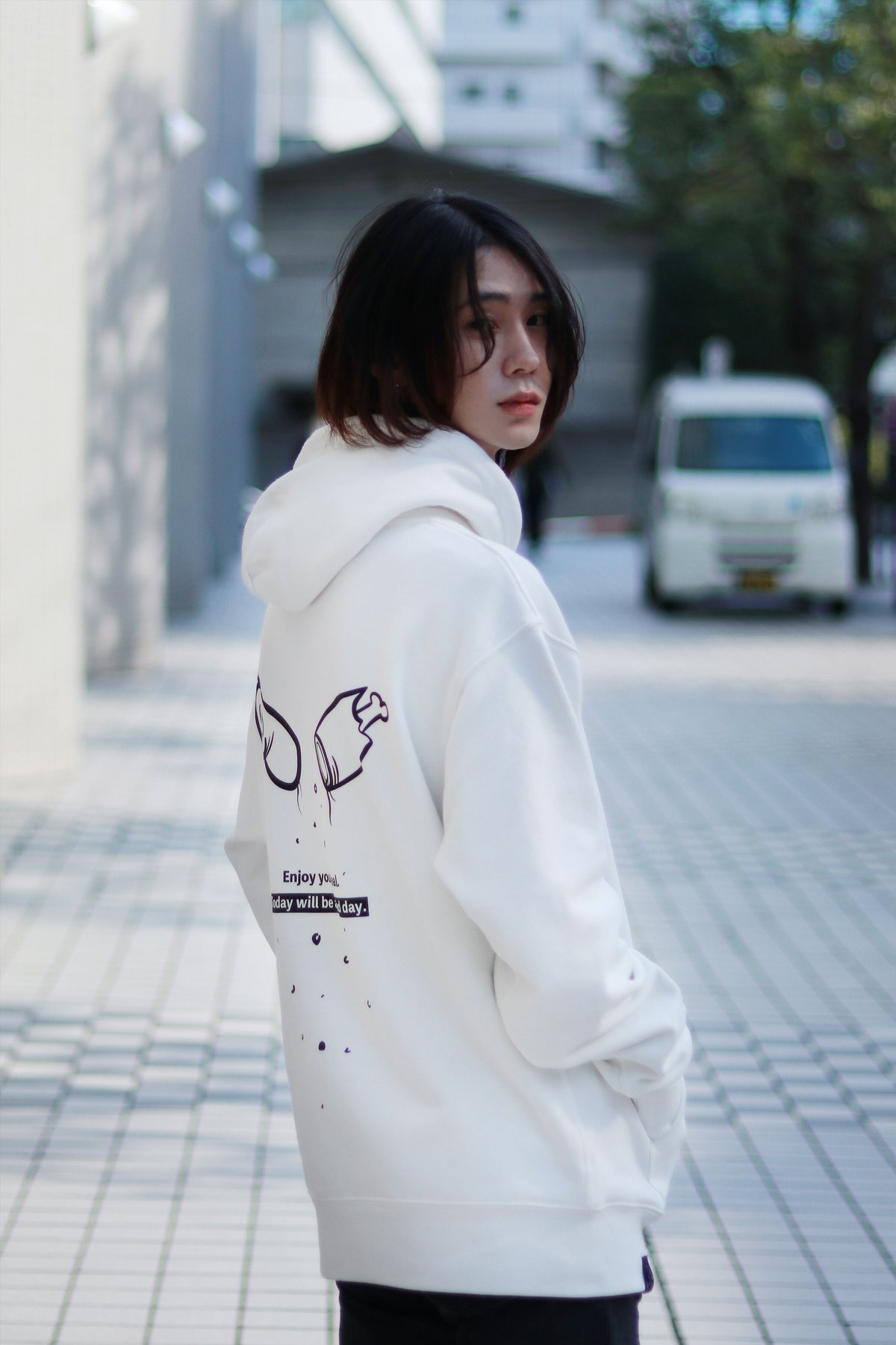 GOOD DAY Hoodie off white | &NEWALL 