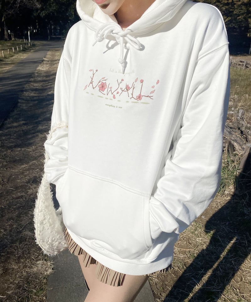 SAKURA Hoodie off-white | &NEWALL