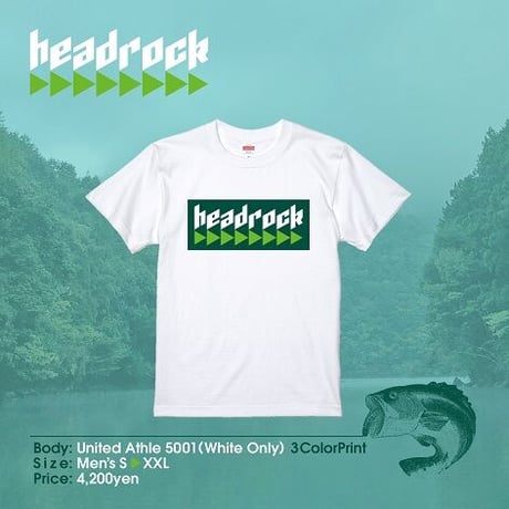headrock T-SHIRT(WHITE)