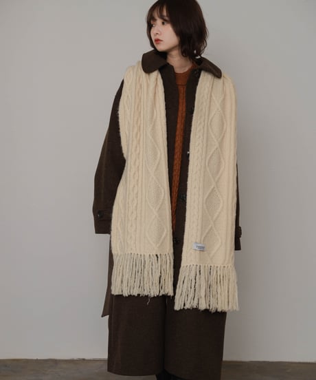 cable knit muffler