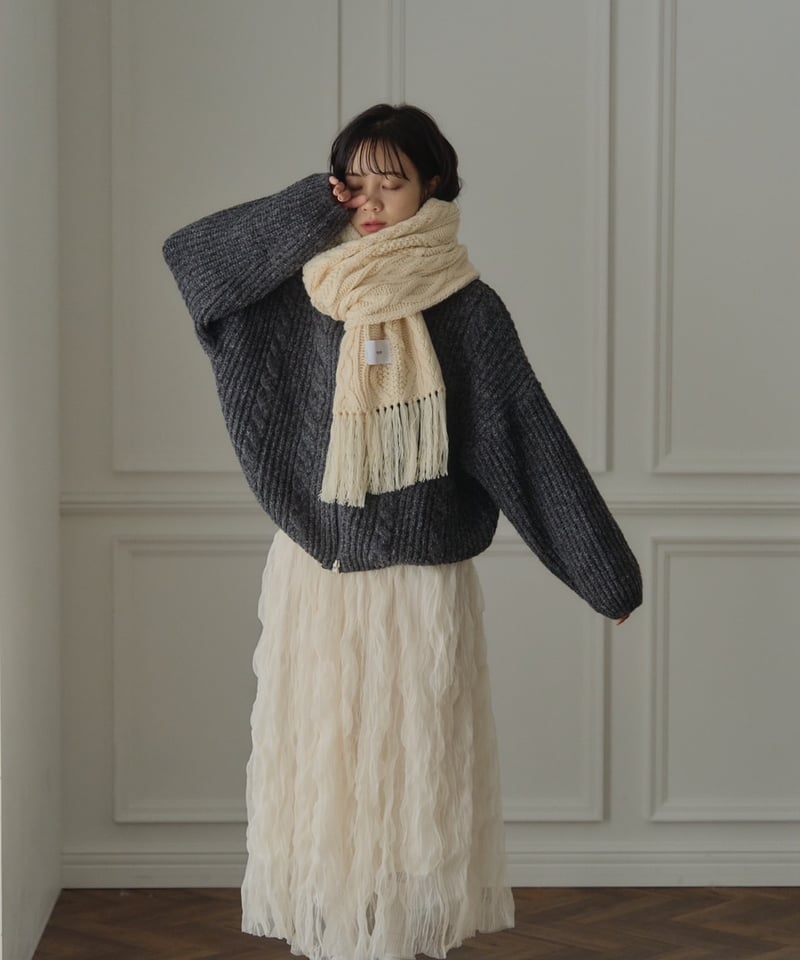 新品】Wool-Blend Cable Knit Set herlipto M Wool-blend cable 新品】Wool-Blend Cable Knit Set herlipto M Wool-blend cable
