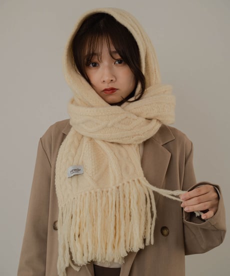 cable knit muffler