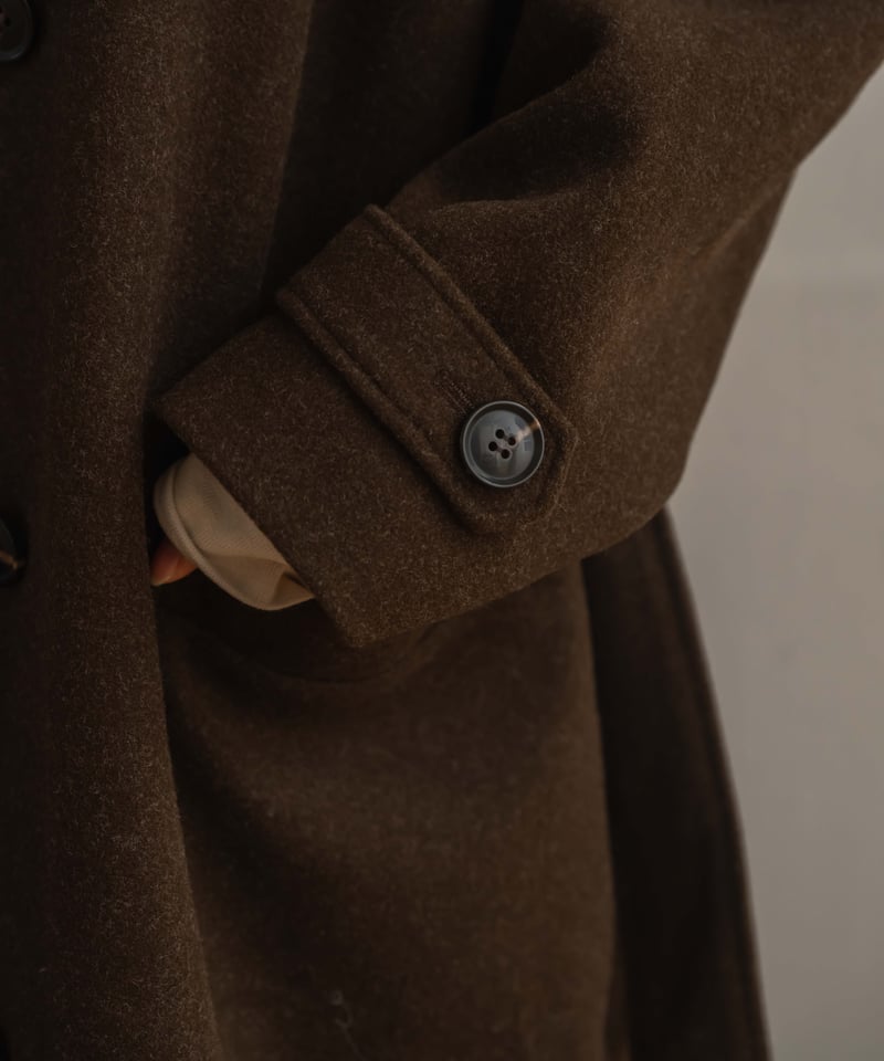 soutien collar long coat brown | yourmle