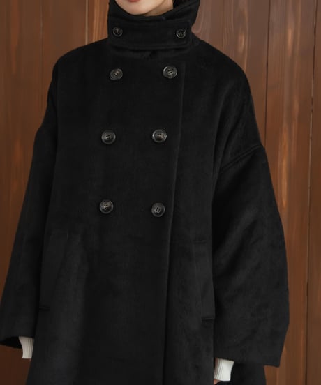 shaggy middle coat black