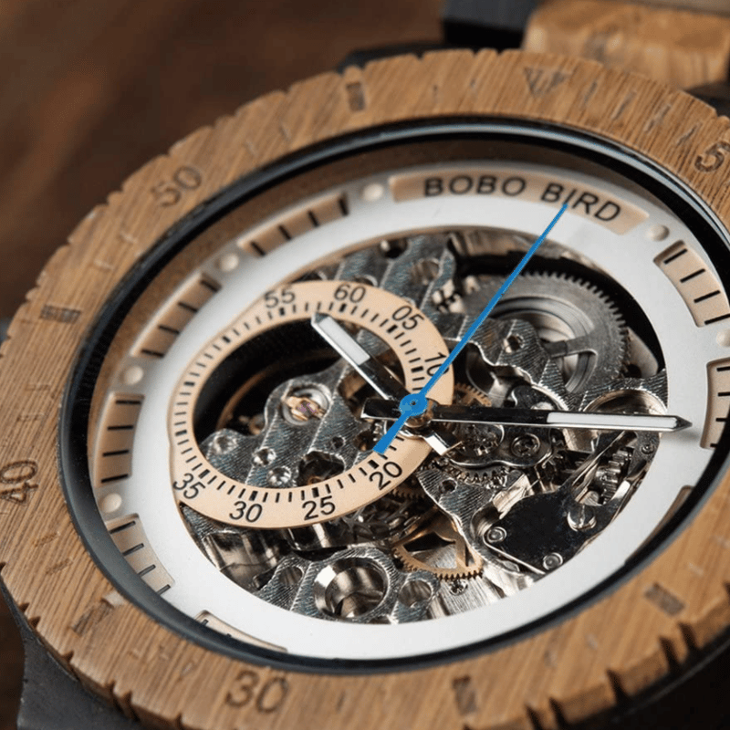 BOBO BIRD ボボバード メンズ 木製腕時計 機械式腕時計 軽量 木製