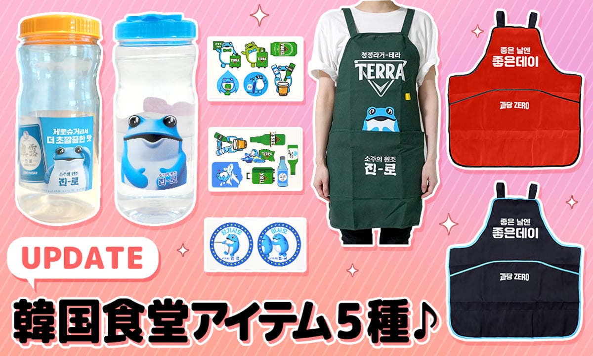 TERRA エプロン　５セット 新商品 & 再入荷 】韓国食堂アイテム5種♪ | サランバン～まいにち韓国