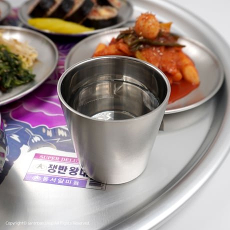 韓国食堂のステンレスコップ (真空)