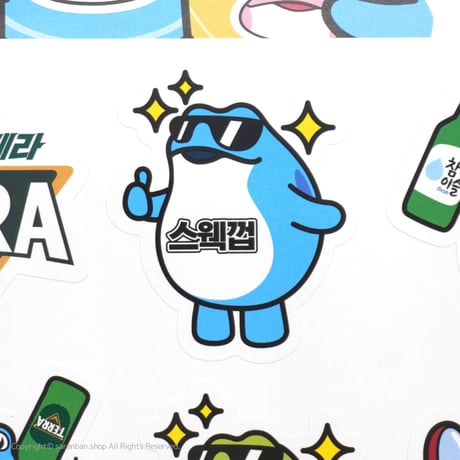 【韓国眞露×TERRA】貼ってはがせるステッカー
