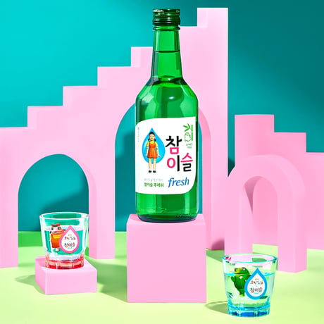 【イカゲーム×チャミスル】焼酎グラス（全２種）
