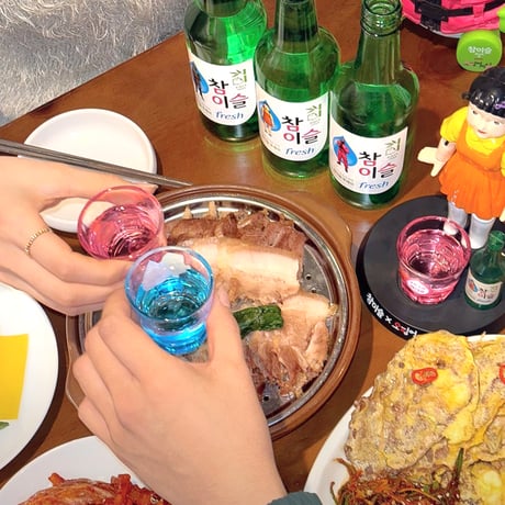 【イカゲーム×チャミスル】焼酎グラス（全２種）