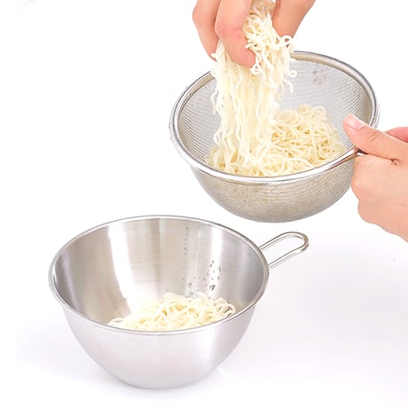 片手で使えるミニざる＆ボウルセット