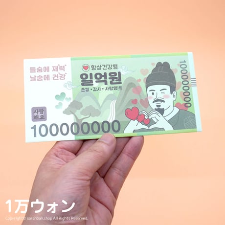 【韓国製】韓国ウォン封筒セット（全２種）