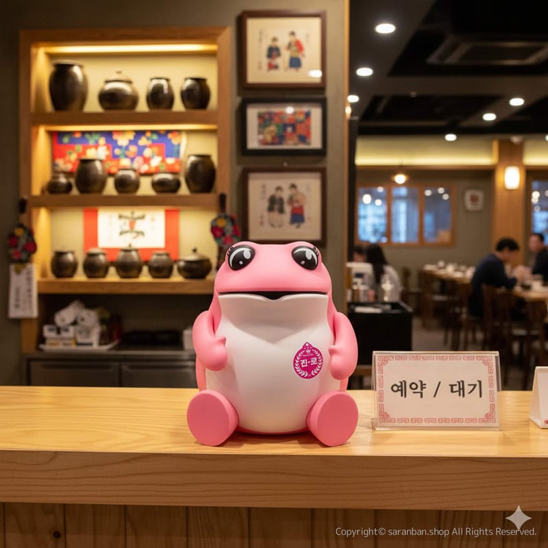 韓国眞露】ピンクカエルBIGフィギュア | サランバン～まいにち韓国気分～