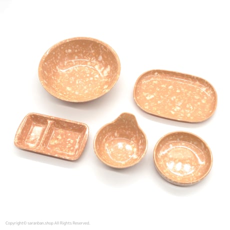 ✦訳あり品✦ ダルゴナ色レトロ食器（仕切り）