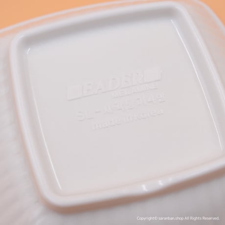【韓国製】食堂メラミン食器（角小皿）