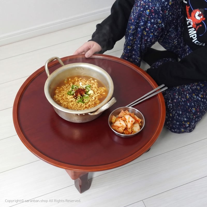 韓国製】折りたたみ木製テーブル 51cm（1～2人用） | サランバン～まい