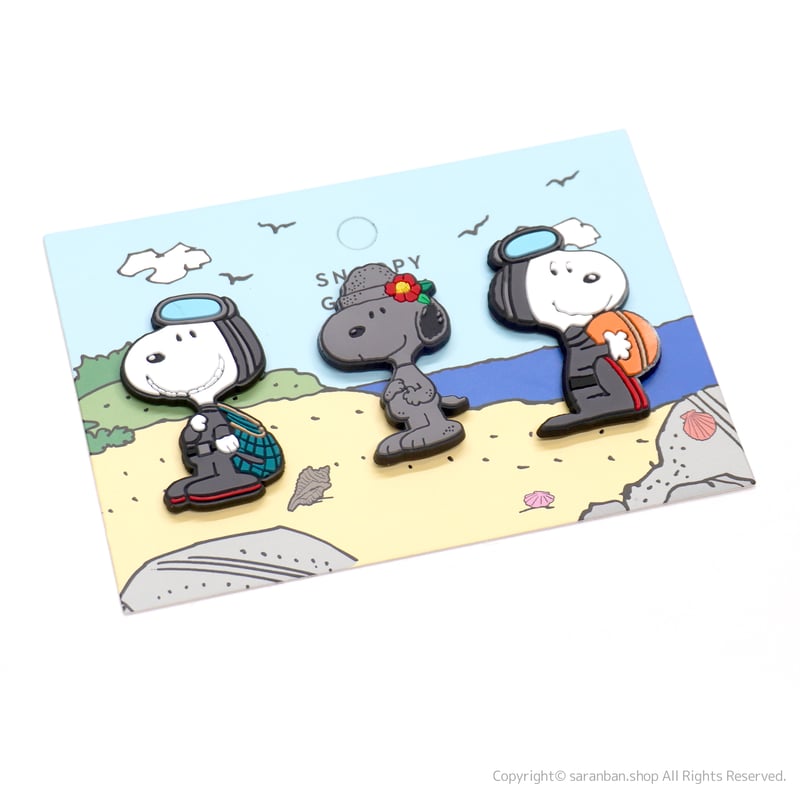 完売品 20cm チェジュ限定のグッズ スヌーピー 済州島限定SNOOPY】マグネット3個セット | サランバン～まいに