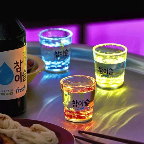 【チャミスル】カラーリング焼酎グラス