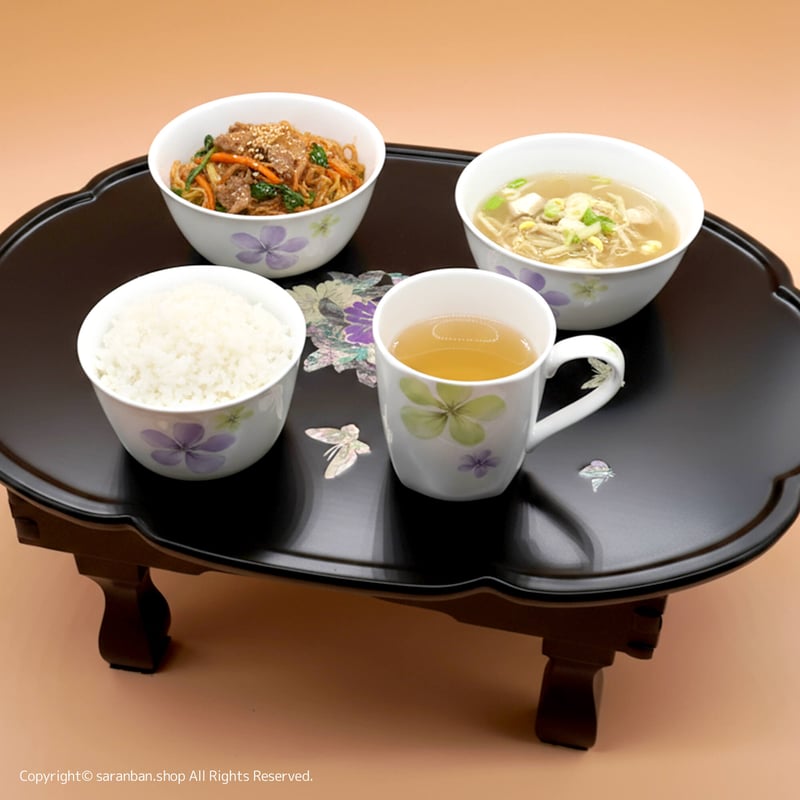 Redline 花柄楕円形ボウル 箱入り二枚組 フラワーパターン ボウルМ 16cm | aito製作所 | 美濃焼・瀬戸焼を中心