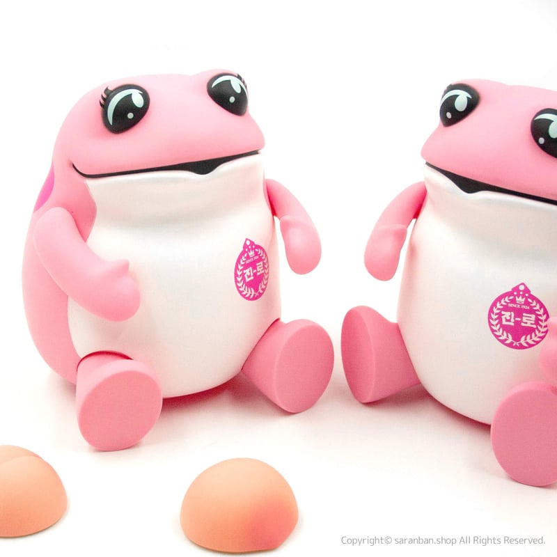 カエル☆新品未使用☆YOKO CHAN ワンピース ピンク 韓国眞露】ピンクカエルBIGフィギュア | サランバン～まいにち韓国気分～