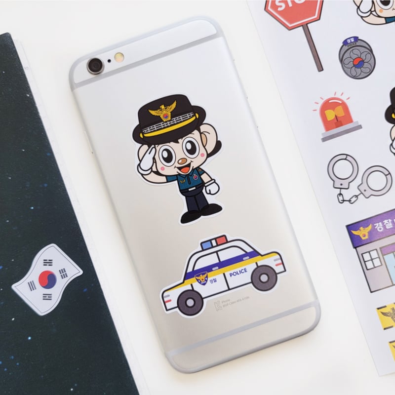 韓国ステッカー 韓国警察】アイコンステッカー | サランバン～まいにち韓国気分～