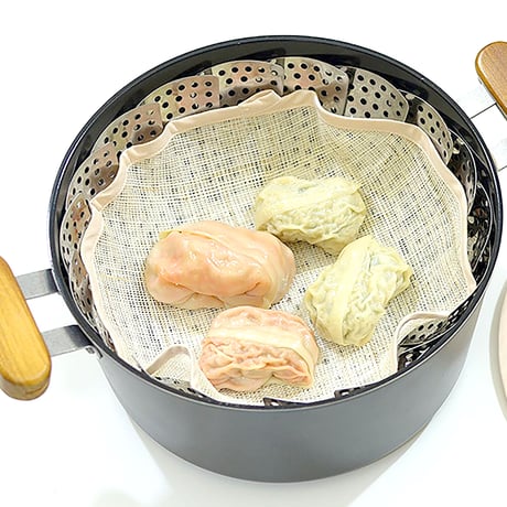 【韓国製】脚高ステンレス蒸し器