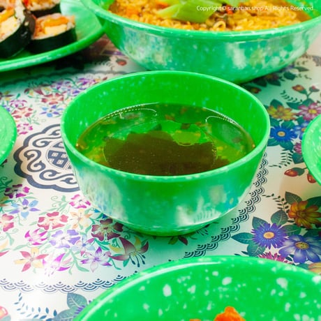 よもぎ色レトロ食器（スープ）