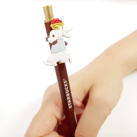 【STARBUCKS×monami】クリップフィギュア付きボールペン