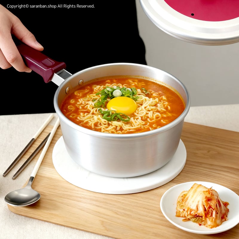 韓国製】想い出のレトロ片手鍋（ガス火専用） | サランバン～まいにち