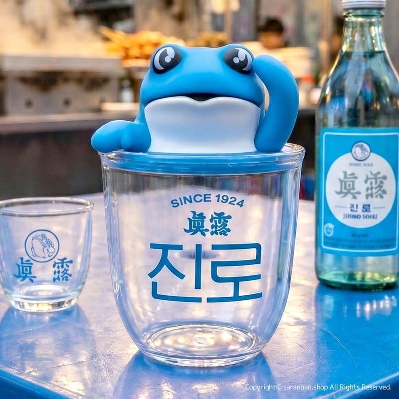 韓国眞露】カエルフィギュア付きカップ | サランバン～まいにち韓国気分～