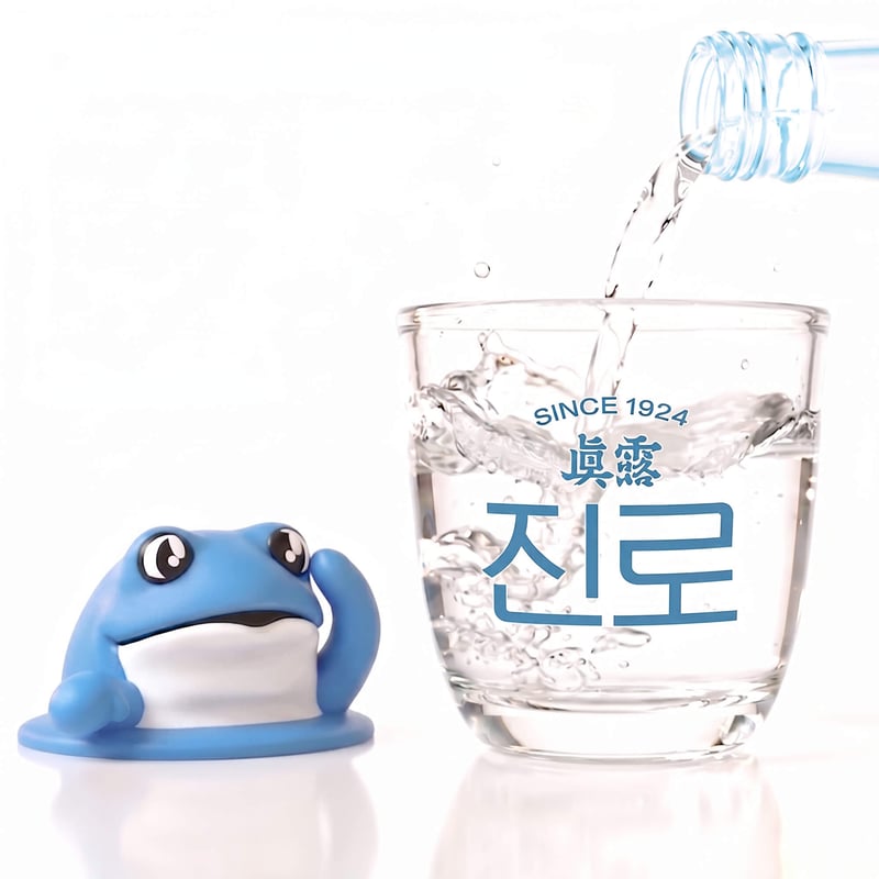 韓国眞露】カエルフィギュア付きカップ | サランバン～まいにち韓国気分～