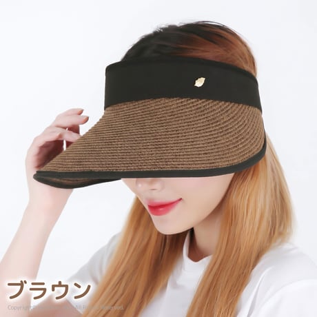 【韓国製】くるくる巻けるサンバイザー（全２色）