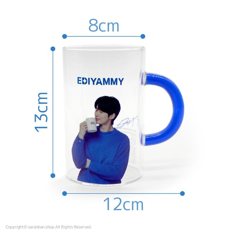 韓国 EDIYA ミッション 限定 ビョンウソク サイン入りグラス