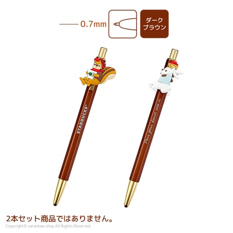 【STARBUCKS×monami】クリップフィギュア付きボールペン