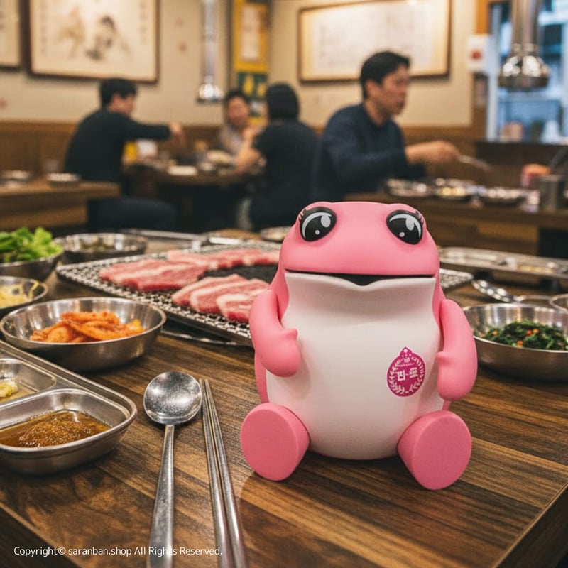 韓国眞露】ピンクカエルBIGフィギュア | サランバン～まいにち韓国気分～