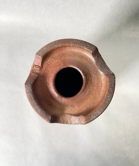 伝市窯・筒鉢3.5号(登り窯焼)