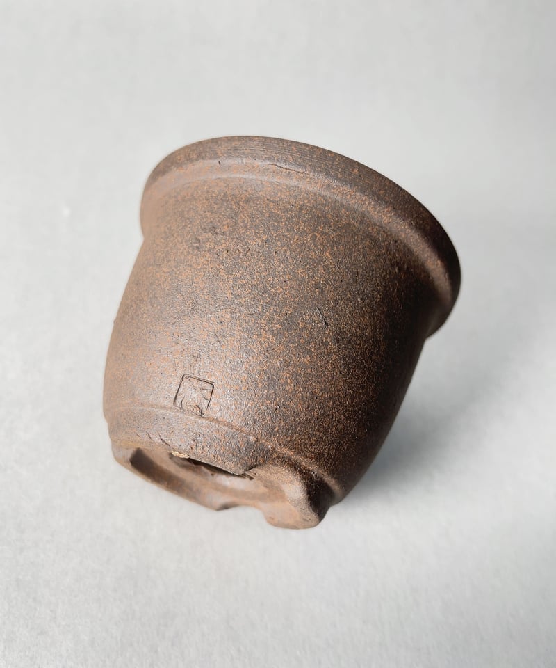 茶色の丸型陶器 ☆コーヒー・紅茶の器に最適！【陶器のようなカタチ】ティーカップ|木