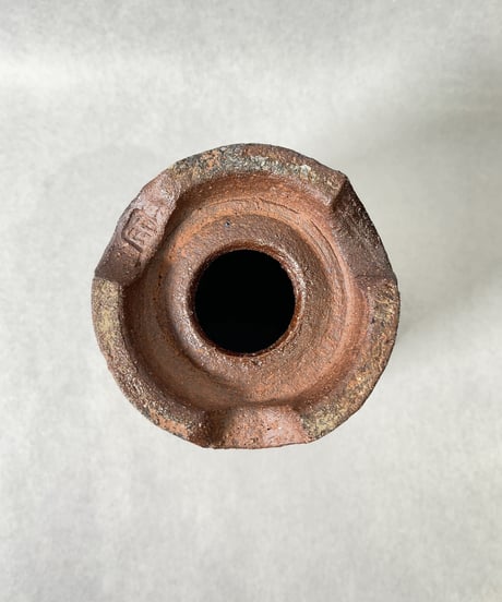 伝市窯・波付き鉢4号(穴窯焼)