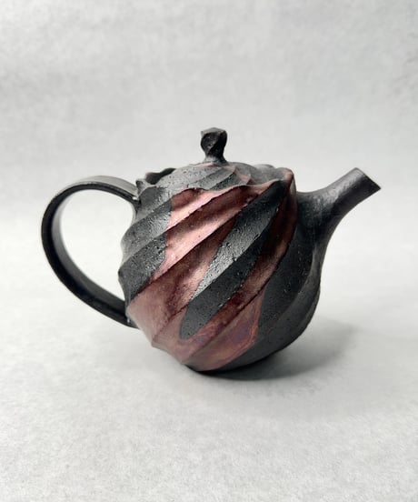 Purple彩Spiral pot