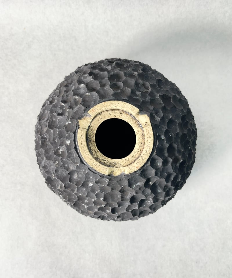 雷土・蜜鉢 黒結晶2番釉薬 M | t.roots